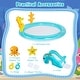 preview thumbnail 8 of 8, Gymax Inflatable Play Center w/Slide Seahorse-shaped Sprinkle for - Multi-colored