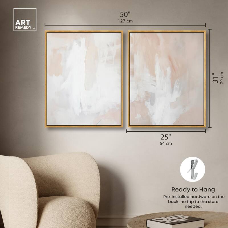 Opalescent Hues I Canvas Set of 2 by Art Remedy
