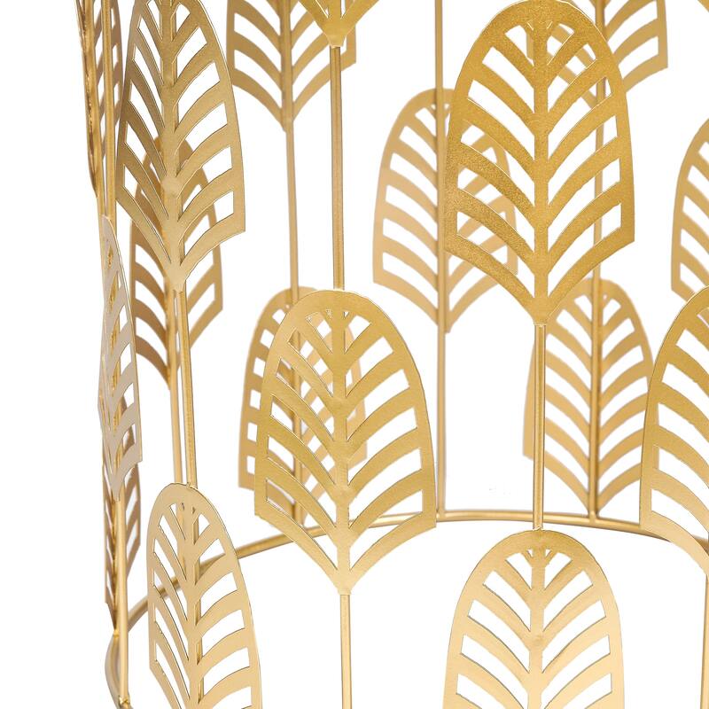 Adeco Set of 2 Round Metal Nesting Side End Tables Set - set of 2