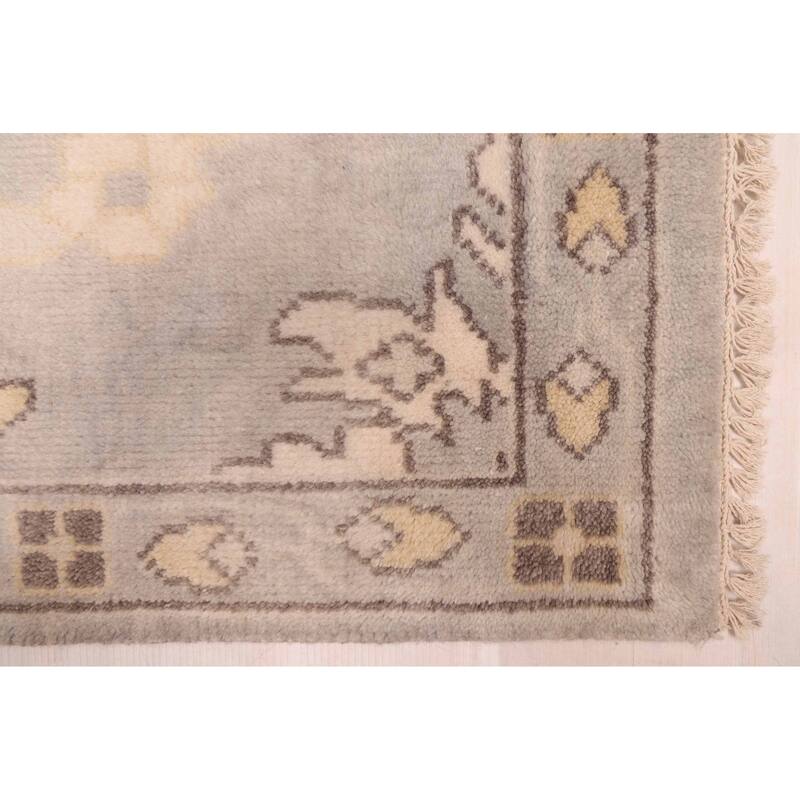 ECARPETGALLERY Hand-knotted Royal Oushak Light Grey Wool Rug - 10'0 x 13'8
