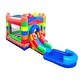 preview thumbnail 2 of 3, Pogo Bounce House Crossover Bounce House with Slide and Splash Pool, Building Block