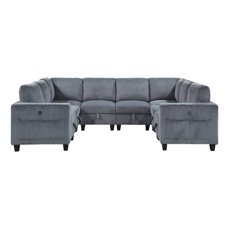 Kenlis 8-Piece Modular Sectional Sofa with Storage