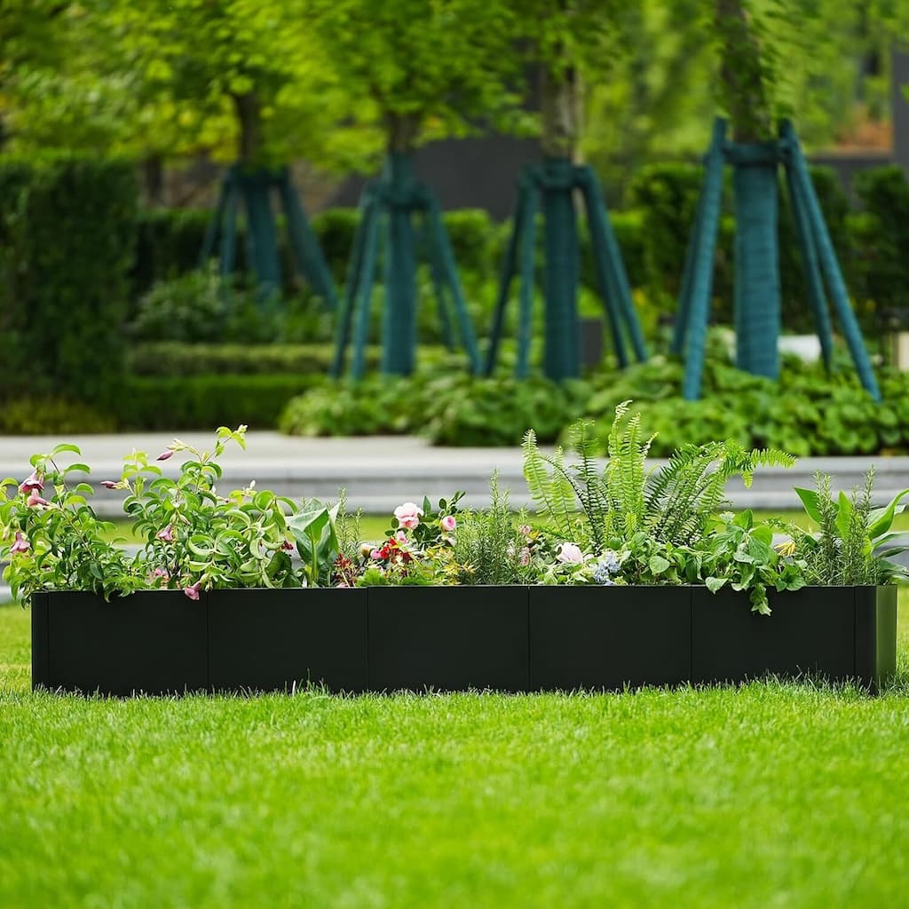 70" Modern Raised Garden Bed Planter, Ideal for Yard, Patio with Base - N/A