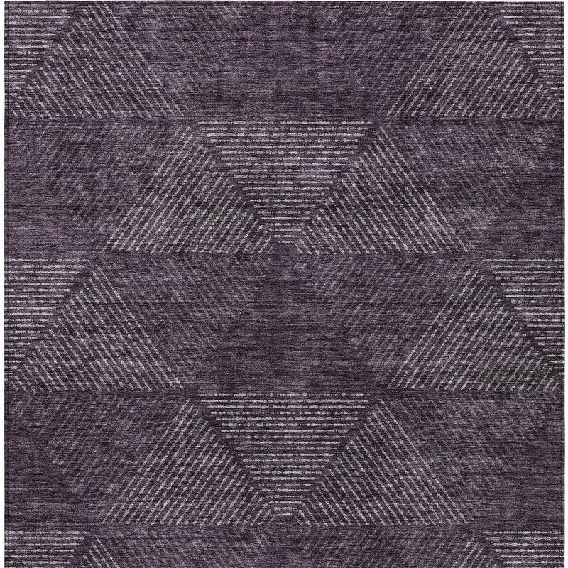 HomeRoots Geometric Transitional Rectangle Outdoor Rug