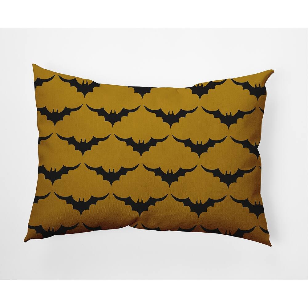 Bat Colony Halloween Indoor/Outdoor Throw Pillow