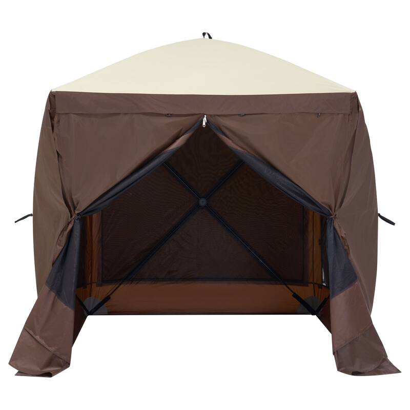 Anmytek 6x6FT Pop Up Gazebo Screen Tent with Mesh
