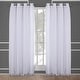 preview thumbnail 2 of 108, ATI Home Catarina Layered Curtain Panel Pair with grommet top