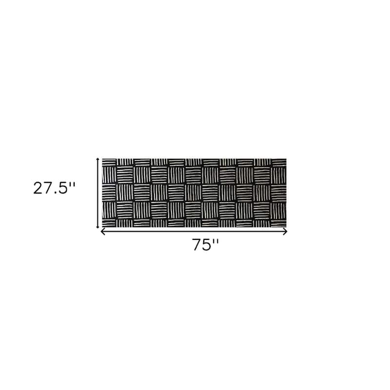 Abstract Stain Resistant Area Rug - 2' X 6'