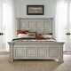 preview thumbnail 1 of 5, Big Valley Whitestone Distressed King Panel Bed King
