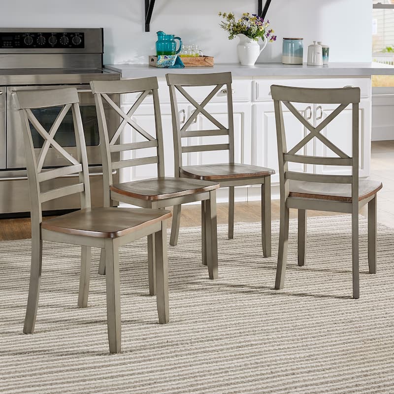 Tournus 47.5" 4 - Person X-base Trestle Dining Set by iNSPIRE Q Classic