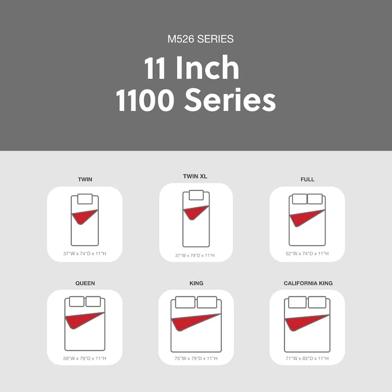 Signature Design by Ashley 1100 Series 11" Firm Mattress