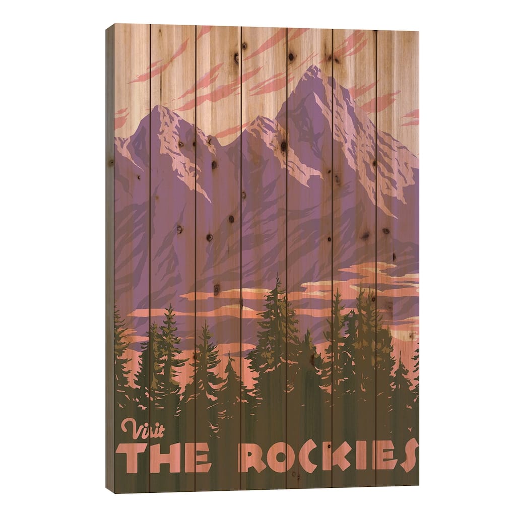 American Wayfarer I Print On Wood by Jacob Green - Multi-Color