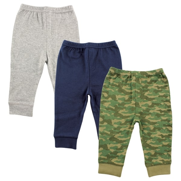 slide 1 of 1, Luvable Friends Toddler Boy Cotton Pants 3pk, Camo 2T - Camo