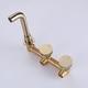 preview thumbnail 21 of 20, Solid Brass 2-Round Knob Handle Wall Mounted Bathroom Faucet