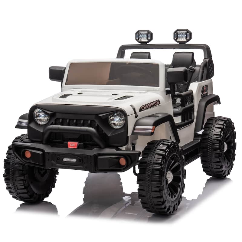 24V Two-Seater Kids Ride On Electric Car W/Parents Control,400w Motor,Provide A Speed Of 1.86-4.35mph For Kids Of 3+