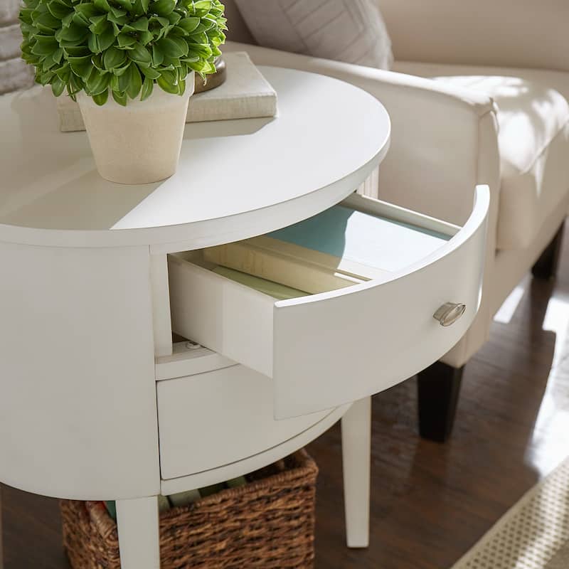 Aldine 2-drawer Oval Accent Table by iNSPIRE Q Bold