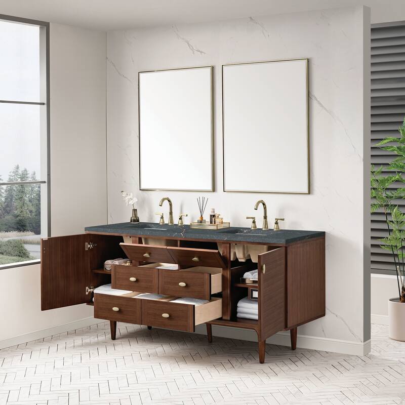 James Martin Vanities 670-V72-FPBL Amberly 72" Wall Mounted or Free