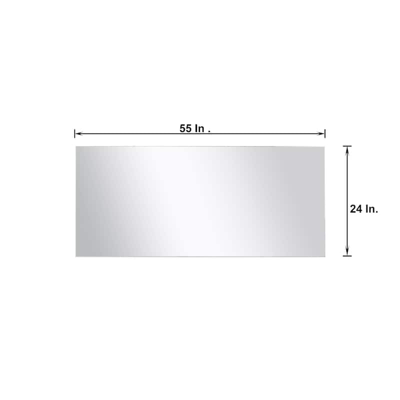 Lancy 60 in W x 20 in D Rustic Acacia Double Bath Vanity, White Quartz Top, Brushed Nickel Faucet Set and 55 in Mirror