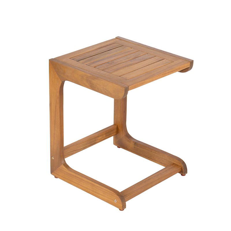 Christopher Knight Home - Elliott Outdoor Ashwell Acacia Wood Side Table with Clean, Minimalist Silhouette