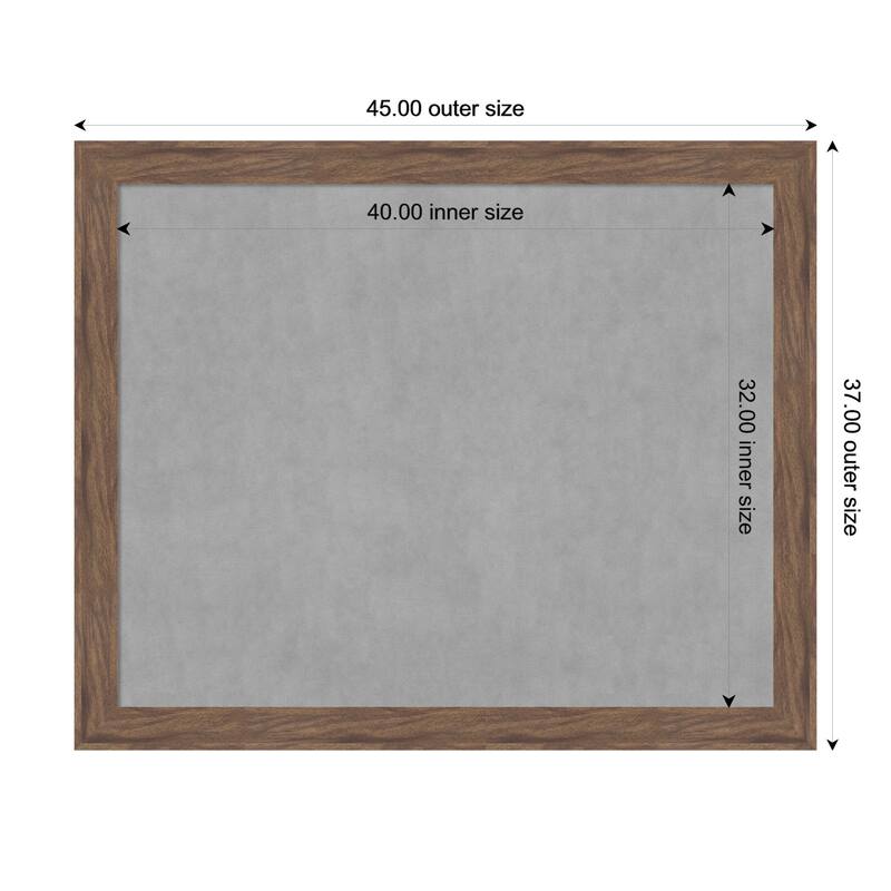 Amanti Art Pia Medium Brown Framed - 45 x 37 in