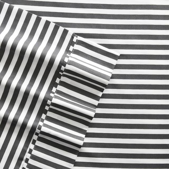 Soft Essentials 4-piece Deep Pocket Ribbon Pattern Bed Sheet Set