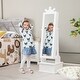 preview thumbnail 7 of 8, 2-in-1 Kids Play Jewelry Armoire with Full Length Mirror and Drawers - 13.5" x 12" x 44.5" (L x W x H)