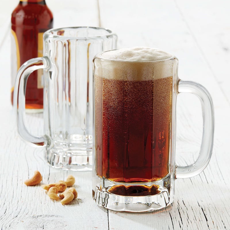 Libbey Heidelberg Glass Beer Mugs, 16-ounce, Set of 4 - Set of 4 - Set of 4