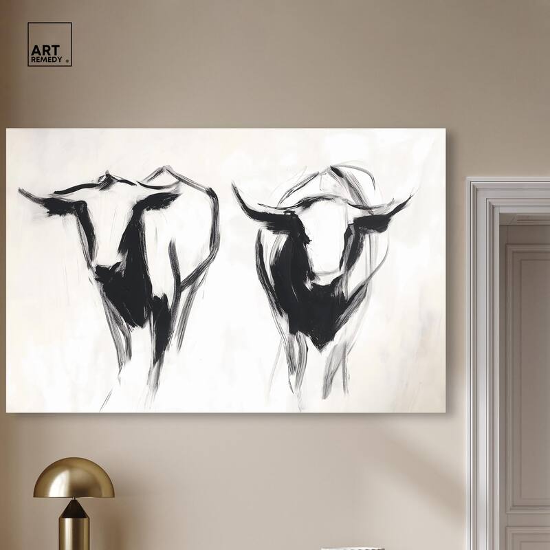 Bovine I Canvas by Art Remedy, Gallery Wrapped