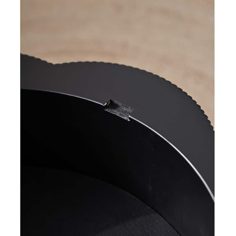 31.50" Flower Shaped Coffee Table with Storage, Wood Veneer & Easy Assembly