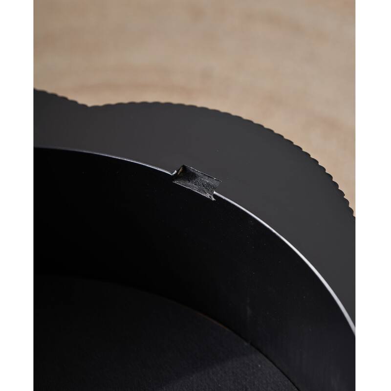 31.50" Modern Coffee Table with Storage, Flower Shaped Wood Storage Table Center Table