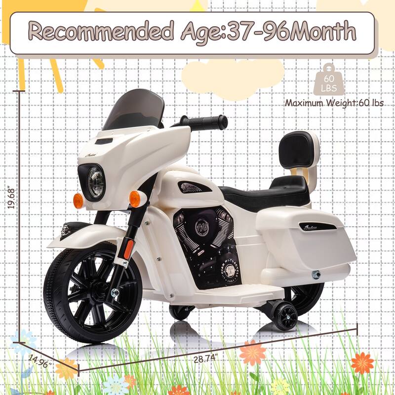 Kids Electric Dirt Bike, Ride On Motorcycle for Kids Best Gift