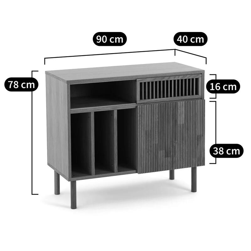 Bilbao Solid Oak Vinyl Cabinets - N/A