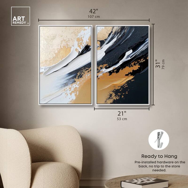 Forces III Canvas Set of 2 by Art Remedy