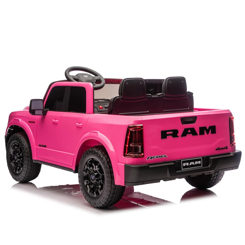 Pink 2-Seater Ride-On Truck Kids Electric Truck with Music