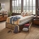 preview thumbnail 22 of 22, iNSPIRE Q Modern Youngstown Wood Finish Panel Black Metal Twin Platform Bed with Storage Drawers