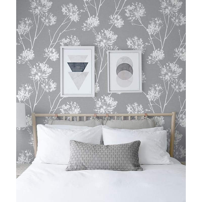 NextWall One O'Clocks Botanical Peel and Stick Removable Wallpaper