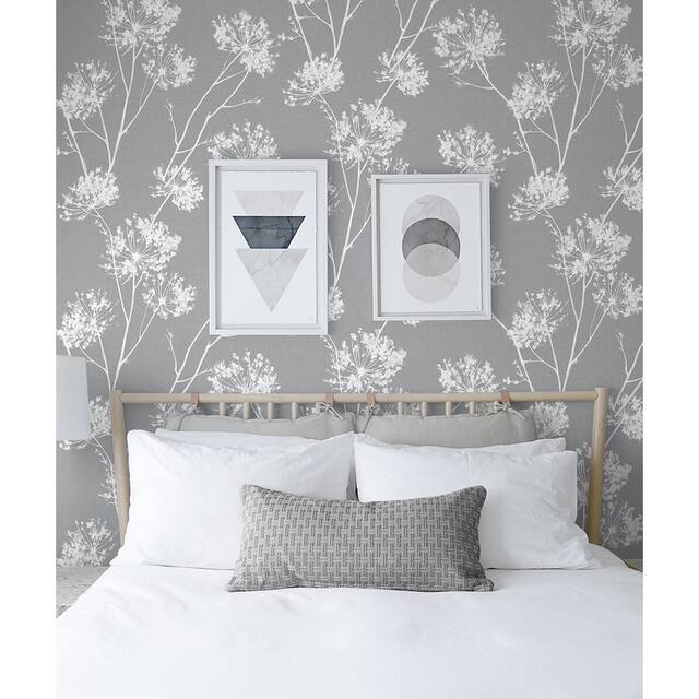 NextWall One O'Clocks Botanical Peel and Stick Removable Wallpaper