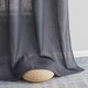 preview thumbnail 17 of 94, HLC.me Abbey Faux Linen Textured Semi Sheer Privacy Light Filtering Transparent Window Grommet Curtain Panels, Pair