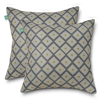 Duck Covers Water-Resistant Accent Pillows, 18 x 18 Inch, 2 Pack