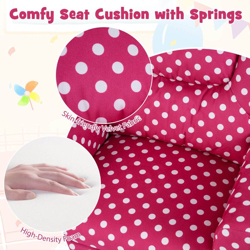 Costway Kids Recliner with Cup Holder with Adjustable Backrest &