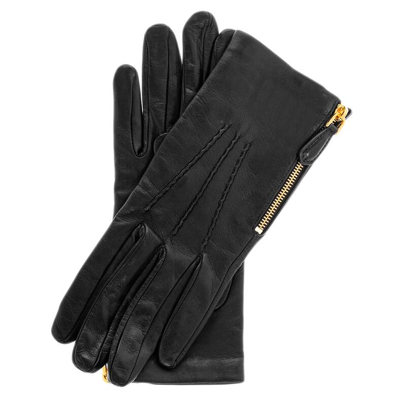 Prada Leather Gloves - 6 1/2