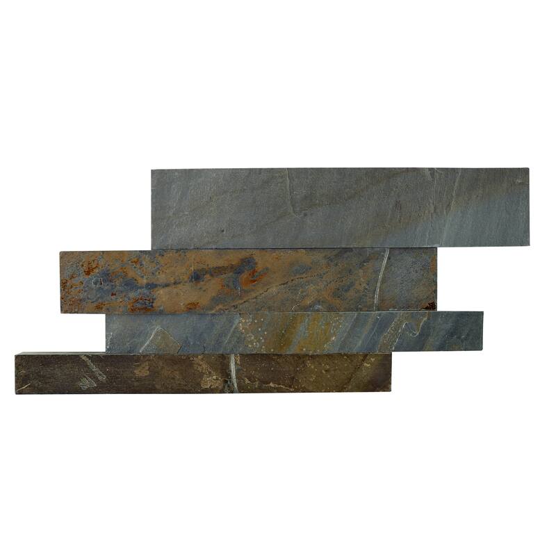 Linear Lines 6 in. x 12 in. Split Face Slate Wall Tile