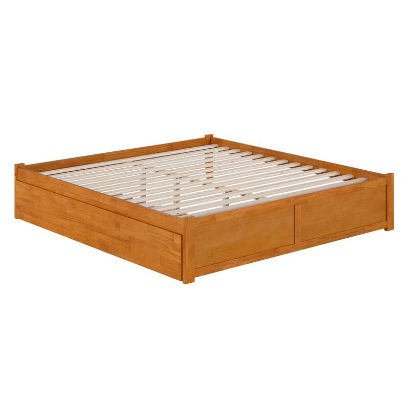 Concord Bed with Footboard and Twin Extra Long Trundle