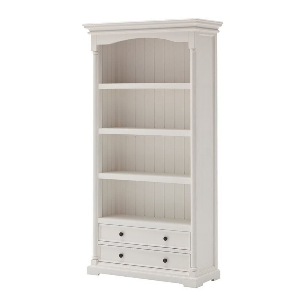 Assembled white bookcase sale