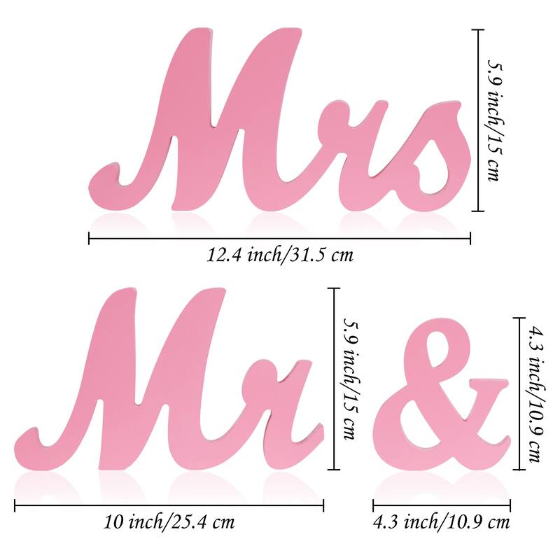 Mr & Mrs Sign Wedding Decorations, Rustic Anniversary Wedding Gift