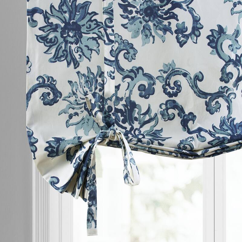 Exclusive Fabrics Indonesian Printed Cotton Tie-Up Window Shade - 46 X 63