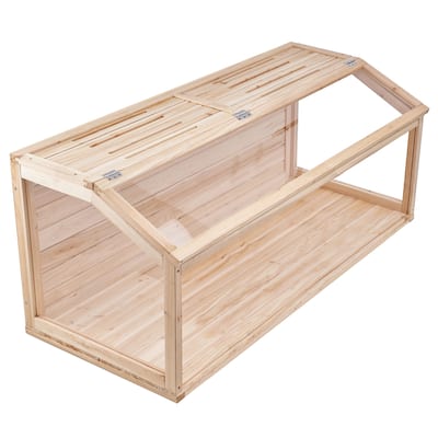 UIMOSO Wooden Hamster Cage, 270° Viewing Hamster Habitat, Dwarf Hamster Cages with Openable Top