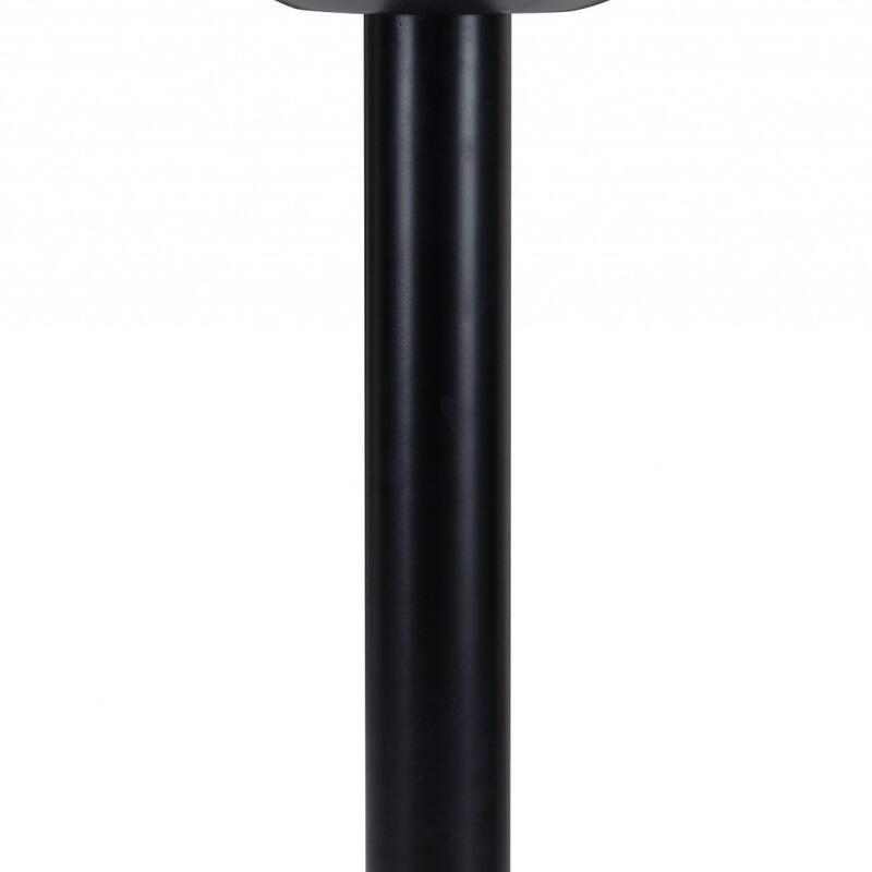HomeRoots 24" Black And White Round End Table