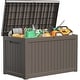 preview thumbnail 2 of 13, 230 Gal. Resin Lockable Patio Outdoor Storage Deck Box for Furniture - 57.9"L x 32.2"W x 33.7"H