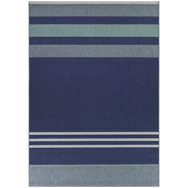 Sandor Modern Striped Indoor/Outdoor Area Rug